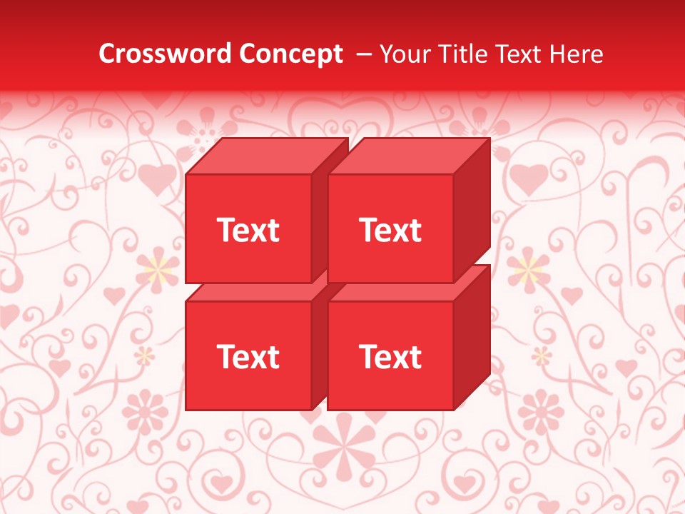 Silhouette Folkart Leaf PowerPoint Template