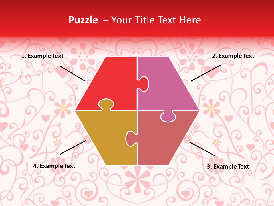 Silhouette Folkart Leaf PowerPoint Template