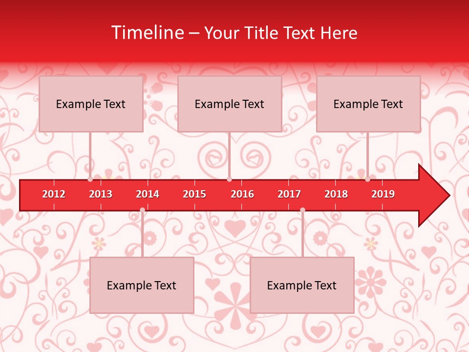 Silhouette Folkart Leaf PowerPoint Template