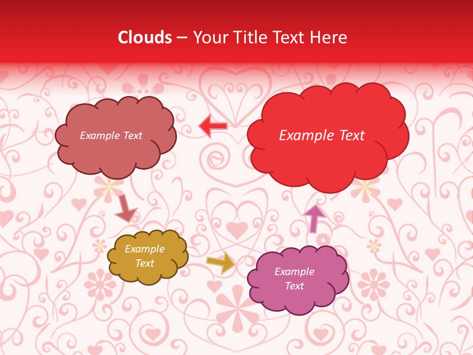 Silhouette Folkart Leaf PowerPoint Template