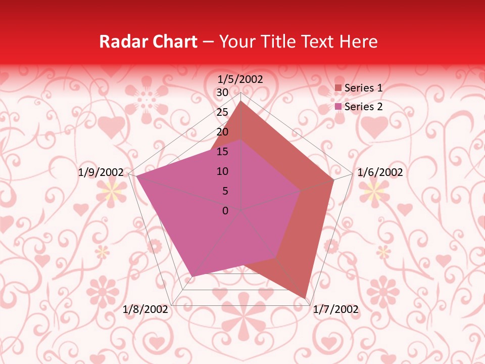 Silhouette Folkart Leaf PowerPoint Template