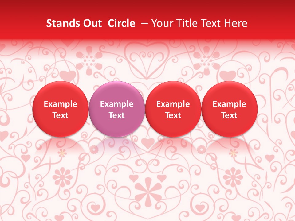 Silhouette Folkart Leaf PowerPoint Template