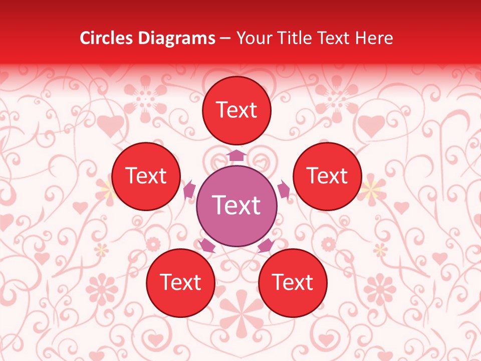 Silhouette Folkart Leaf PowerPoint Template