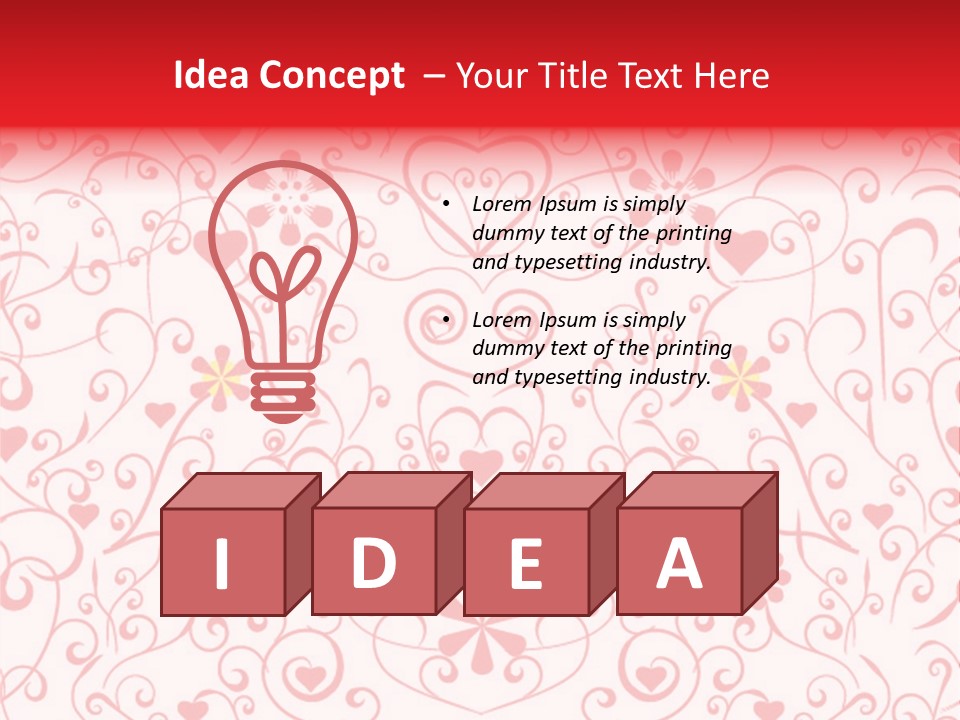 Silhouette Folkart Leaf PowerPoint Template