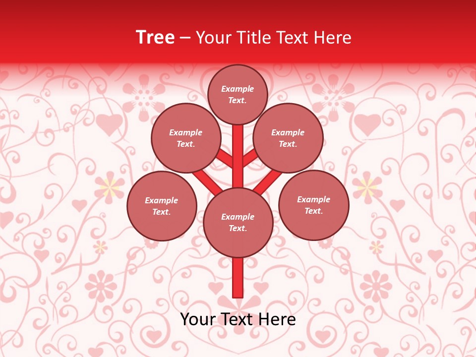 Silhouette Folkart Leaf PowerPoint Template