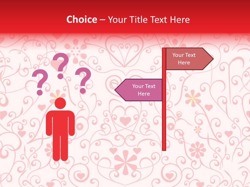 Silhouette Folkart Leaf PowerPoint Template