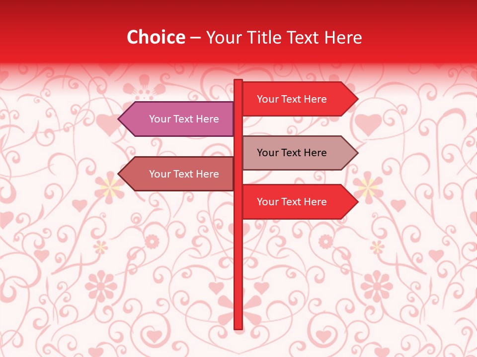 Silhouette Folkart Leaf PowerPoint Template