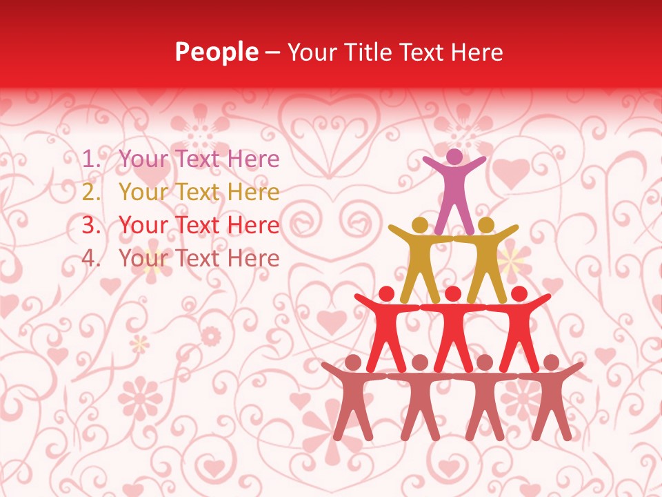 Silhouette Folkart Leaf PowerPoint Template