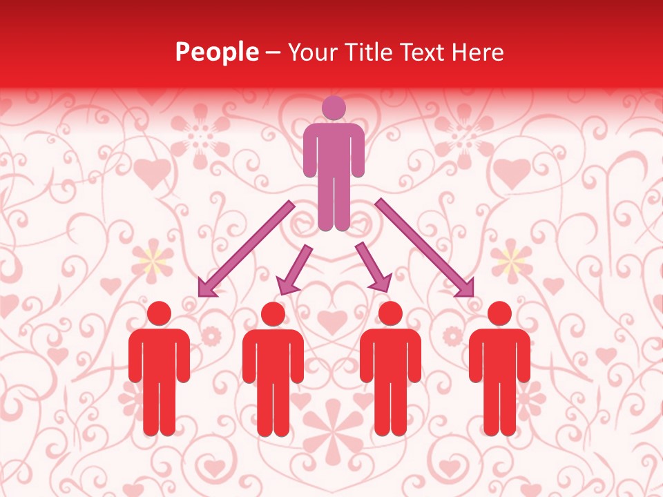 Silhouette Folkart Leaf PowerPoint Template