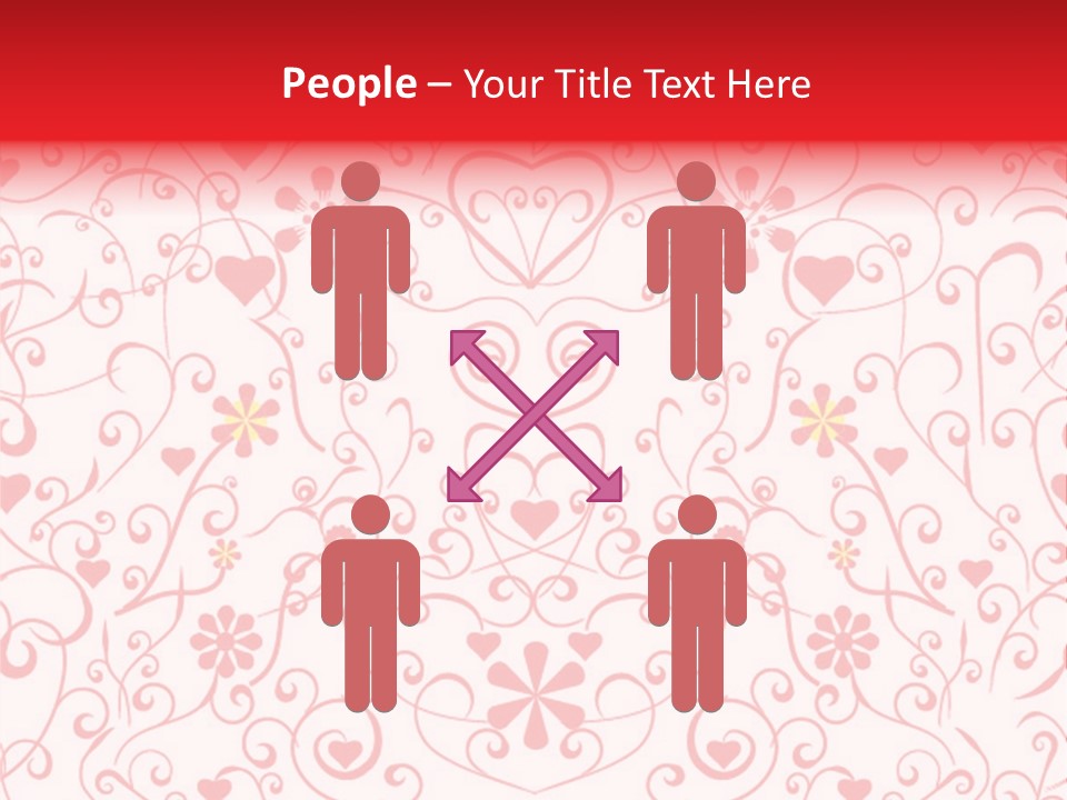 Silhouette Folkart Leaf PowerPoint Template