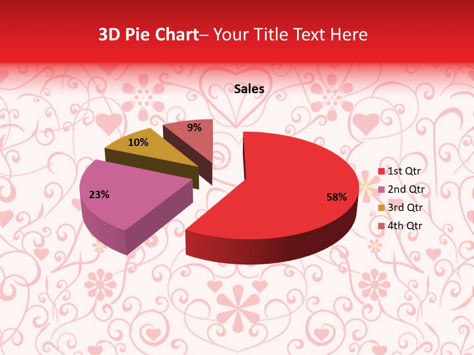 Silhouette Folkart Leaf PowerPoint Template