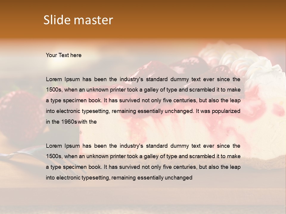 Slice Sweet Cheese PowerPoint Template