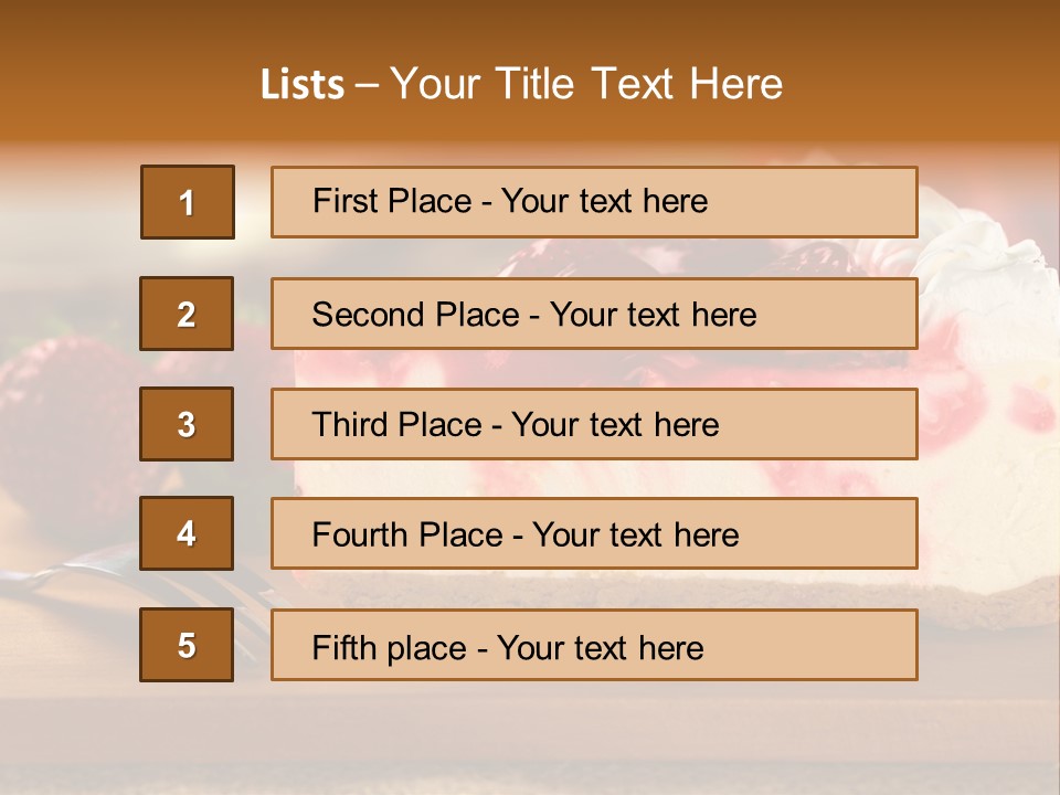 Slice Sweet Cheese PowerPoint Template
