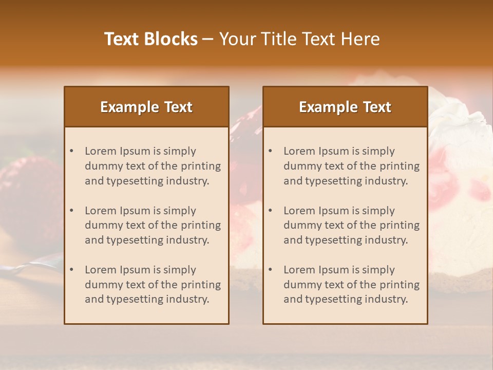 Slice Sweet Cheese PowerPoint Template