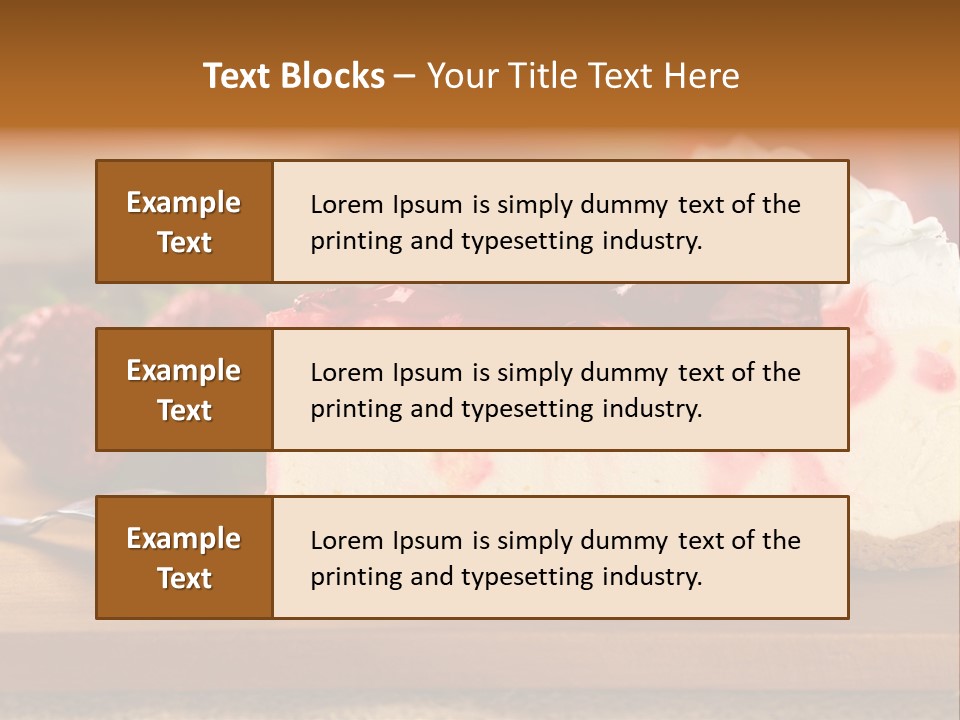 Slice Sweet Cheese PowerPoint Template