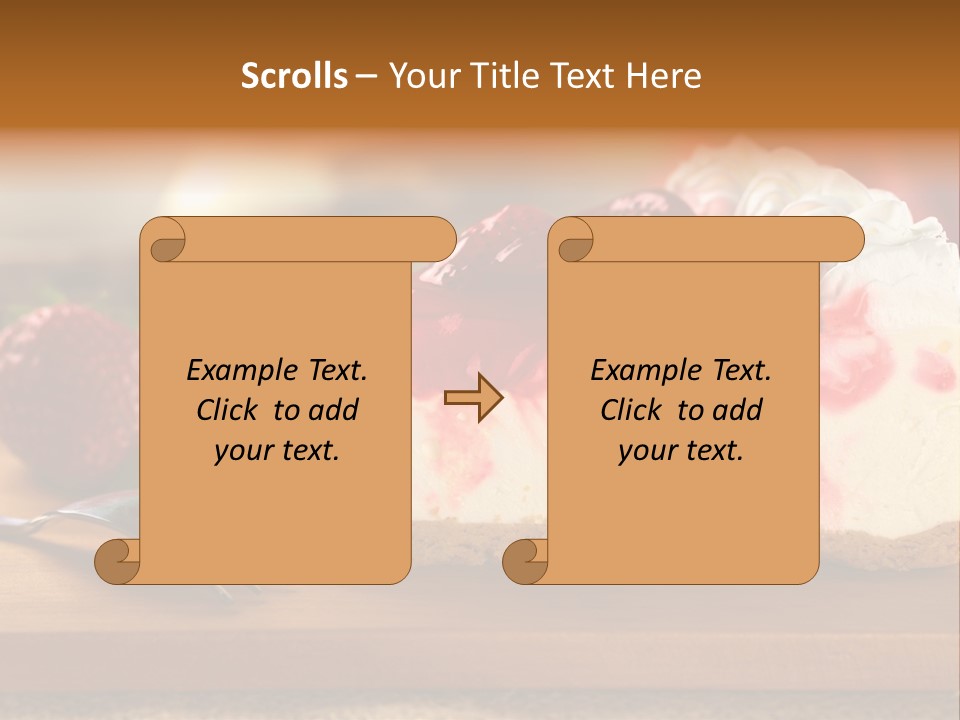 Slice Sweet Cheese PowerPoint Template