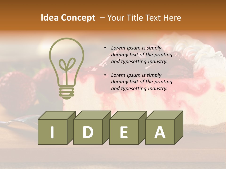 Slice Sweet Cheese PowerPoint Template