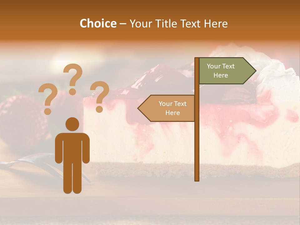 Slice Sweet Cheese PowerPoint Template