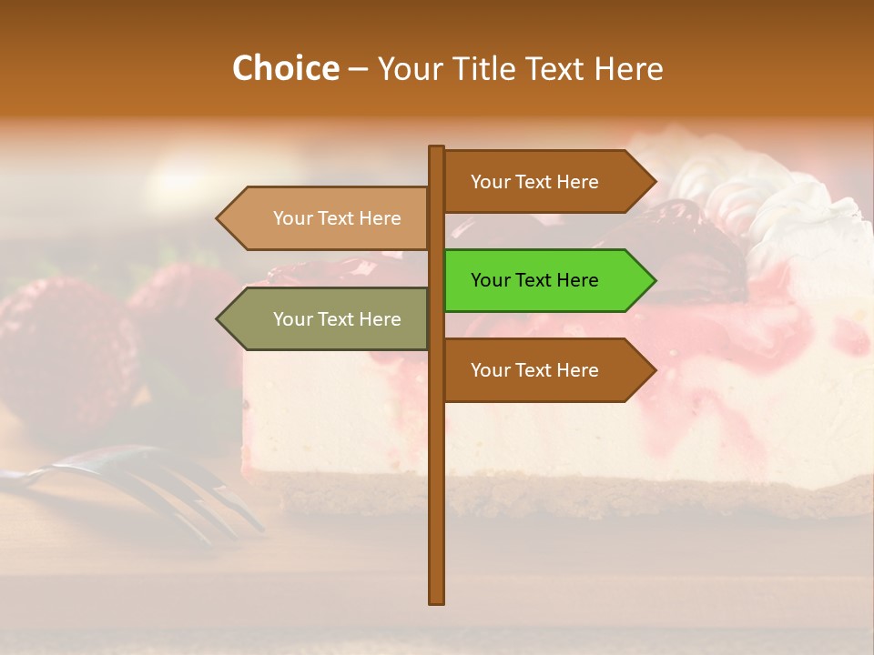 Slice Sweet Cheese PowerPoint Template