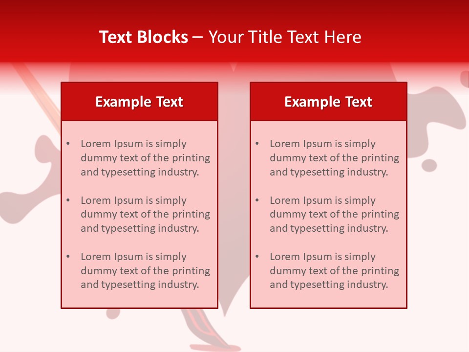 A Red Heart With A Paintbrush In The Middle Of It PowerPoint Template