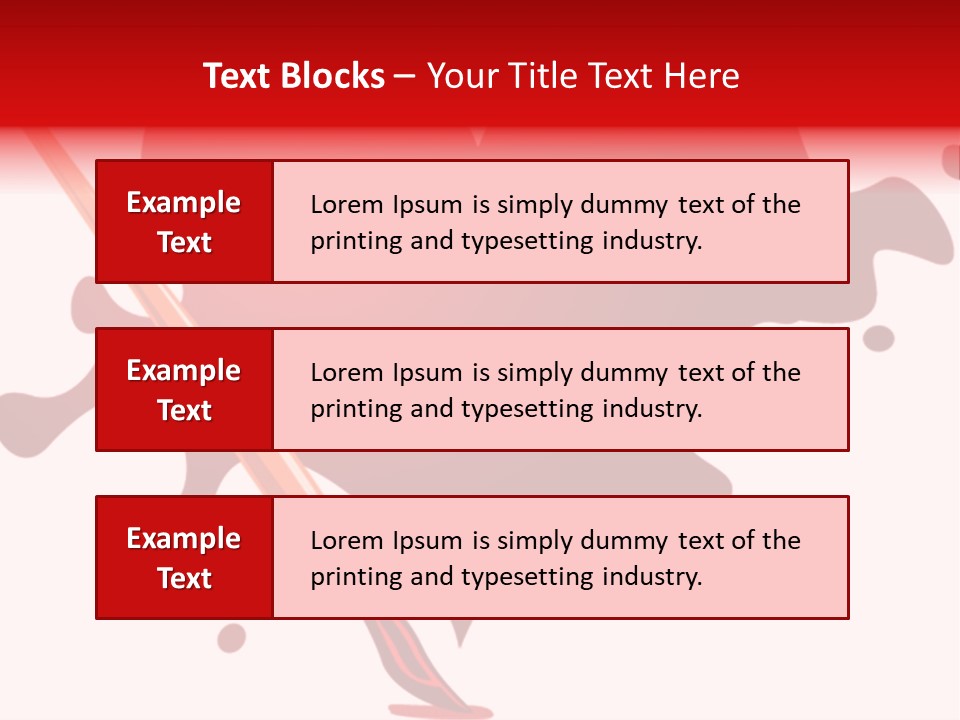 A Red Heart With A Paintbrush In The Middle Of It PowerPoint Template
