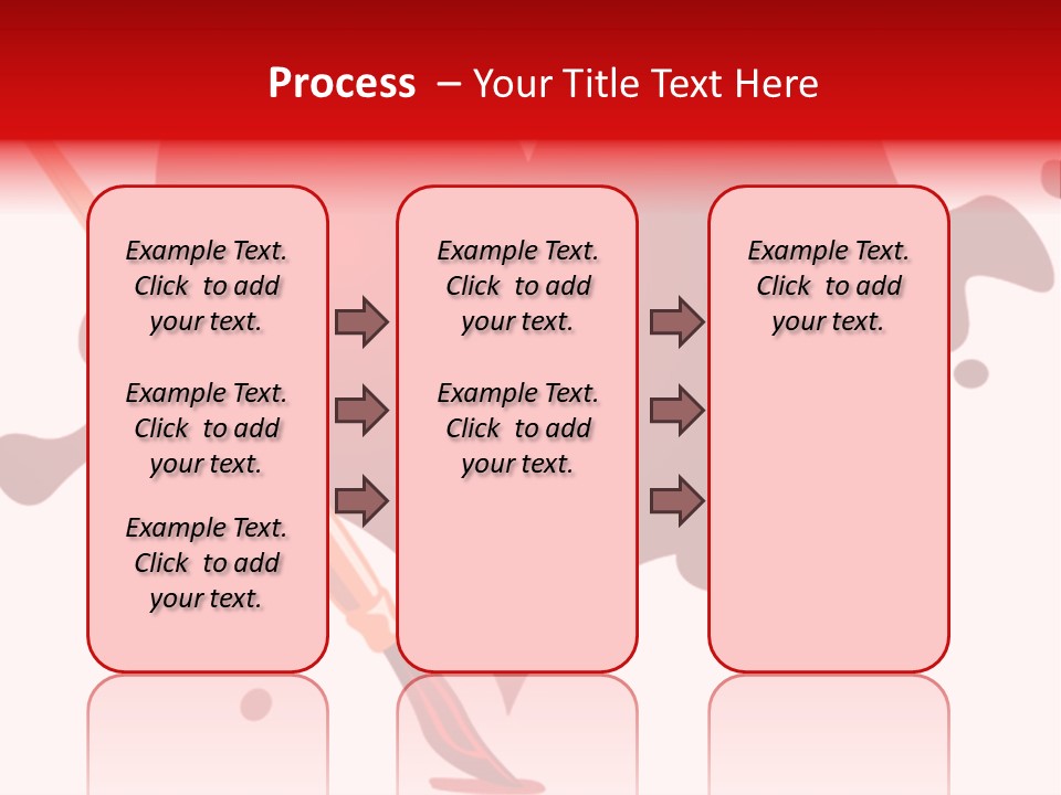 A Red Heart With A Paintbrush In The Middle Of It PowerPoint Template