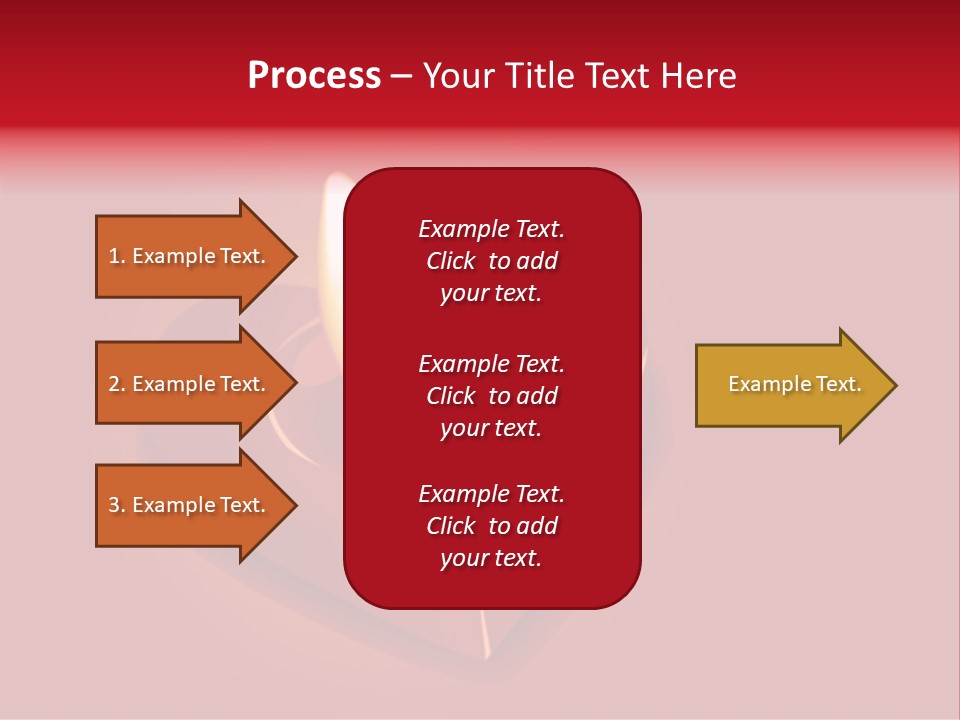 A Red Heart Shaped Candle On A Red Background PowerPoint Template