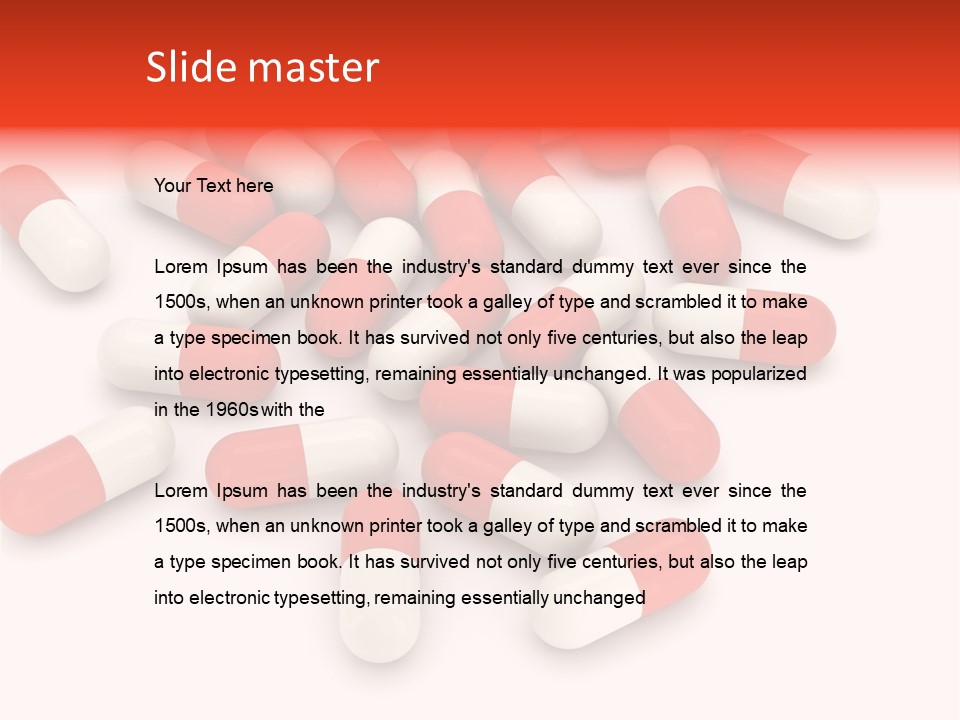 Medication Objects Pain PowerPoint Template