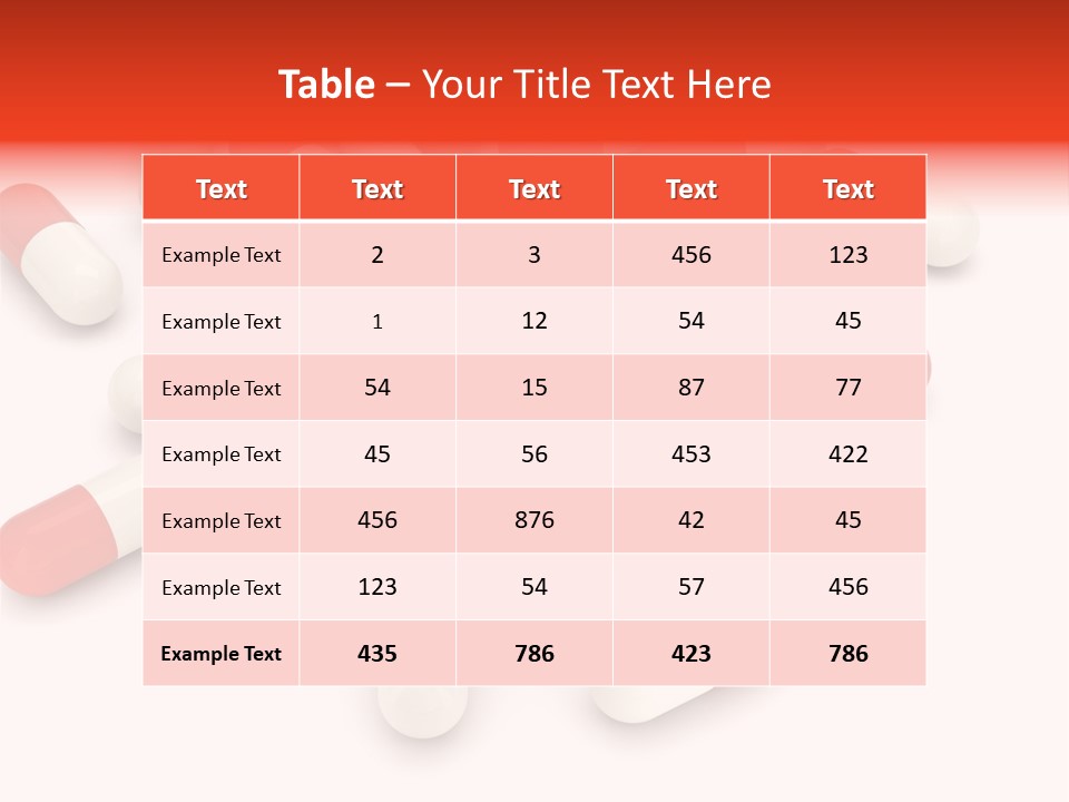Medication Objects Pain PowerPoint Template
