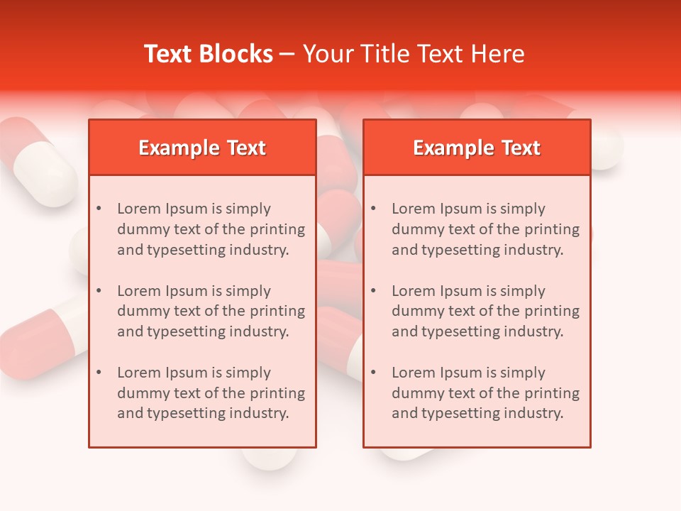 Medication Objects Pain PowerPoint Template