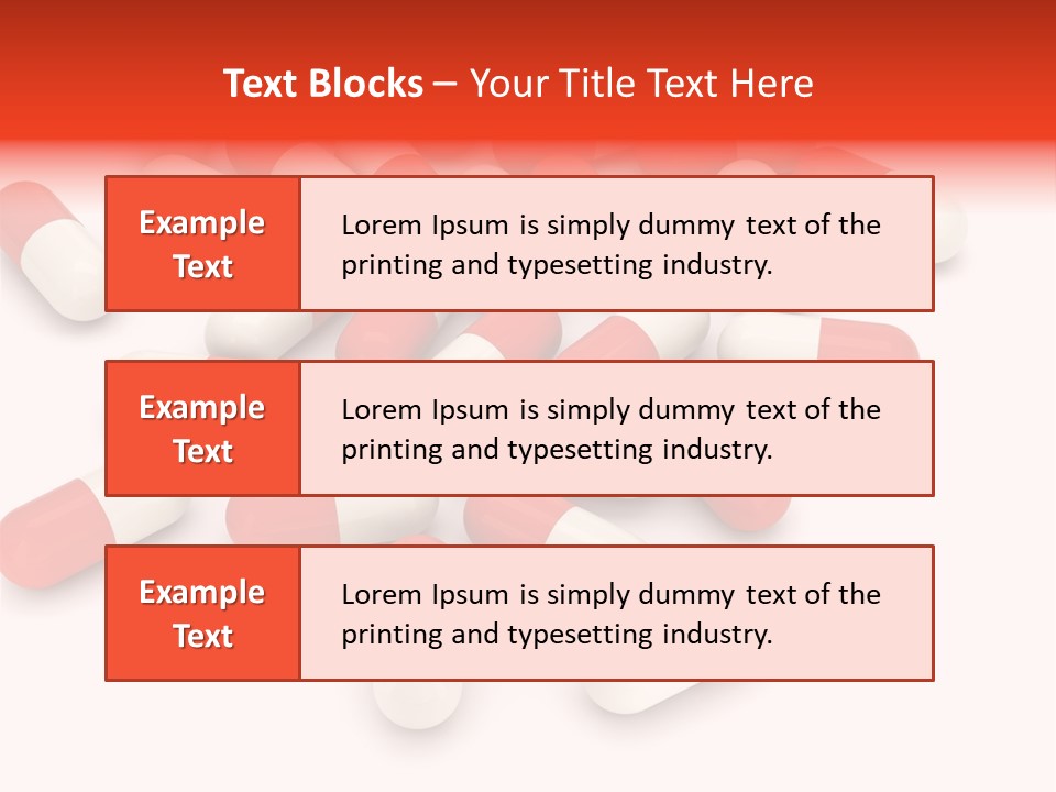 Medication Objects Pain PowerPoint Template