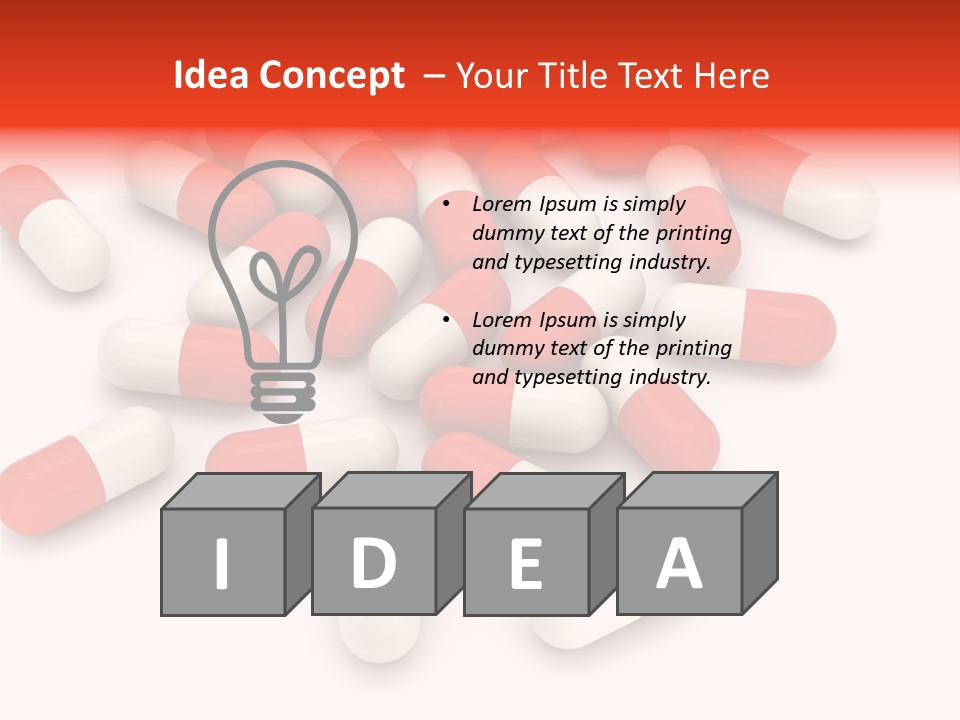 Medication Objects Pain PowerPoint Template