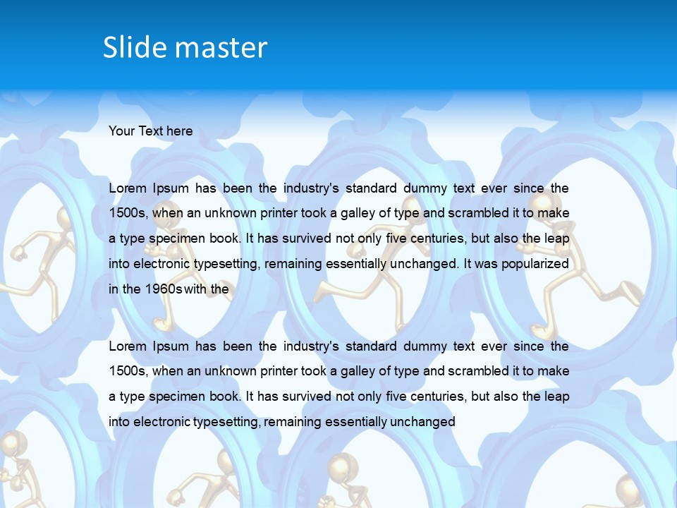 Dynamic Guys Metaphor PowerPoint Template