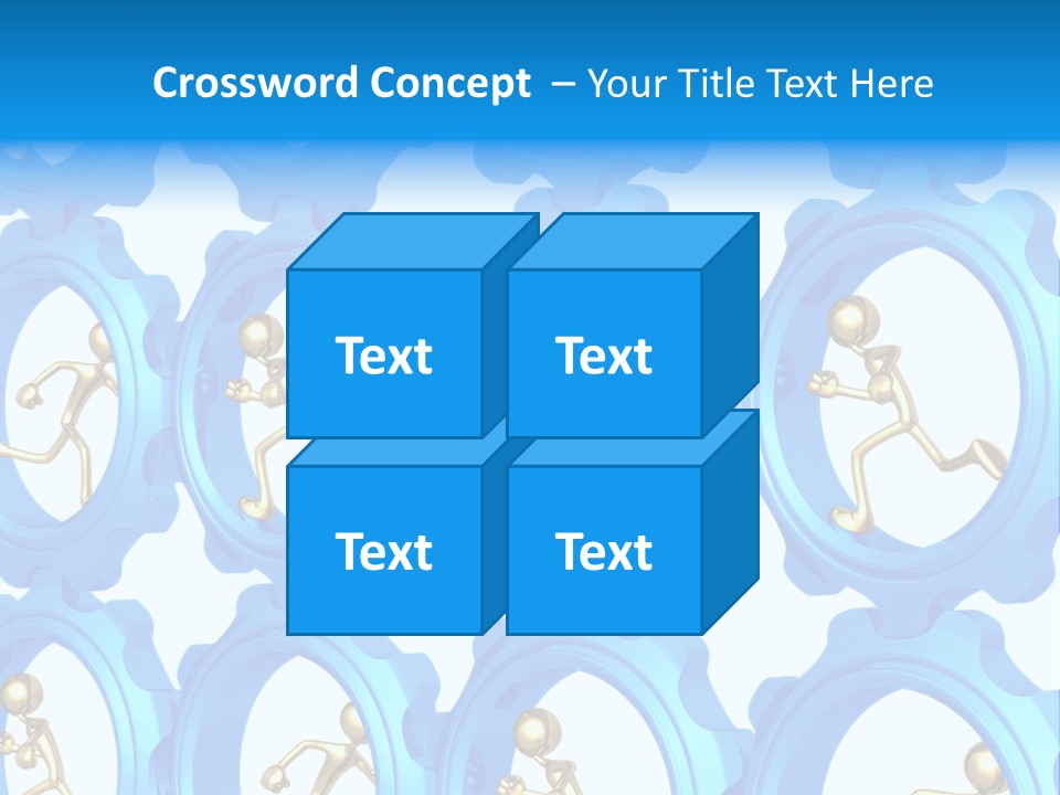 Dynamic Guys Metaphor PowerPoint Template