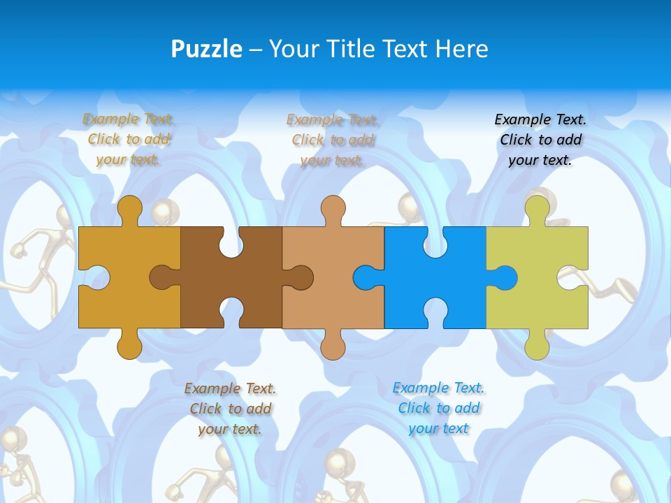 Dynamic Guys Metaphor PowerPoint Template