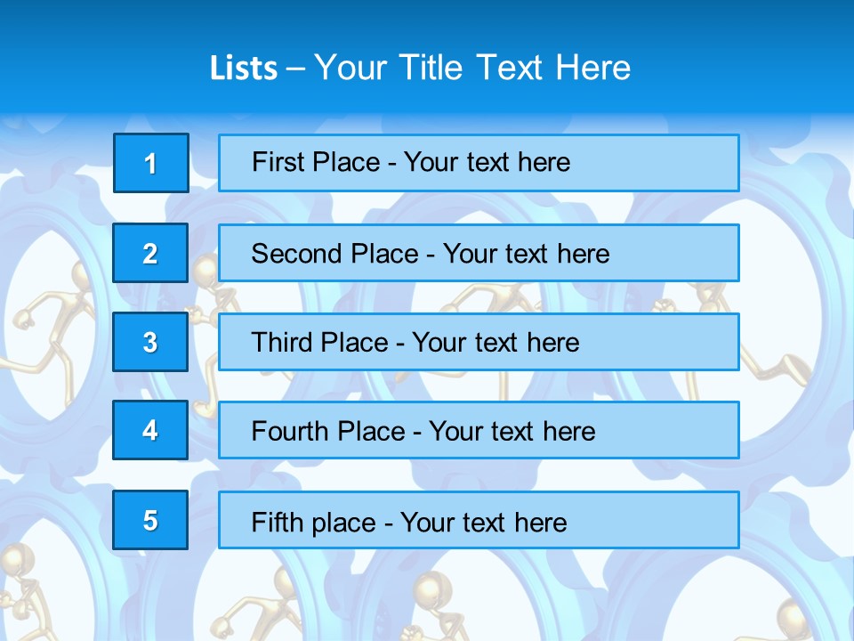 Dynamic Guys Metaphor PowerPoint Template