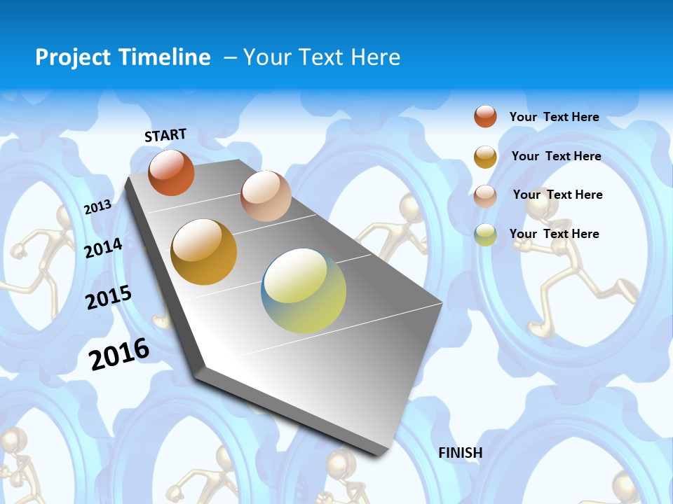 Dynamic Guys Metaphor PowerPoint Template