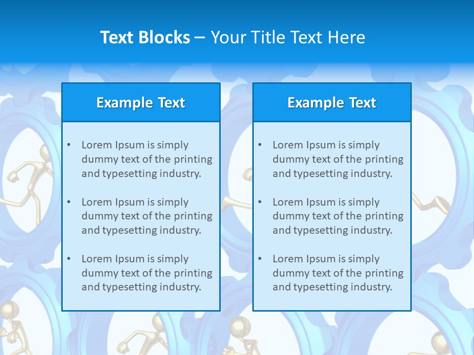 Dynamic Guys Metaphor PowerPoint Template