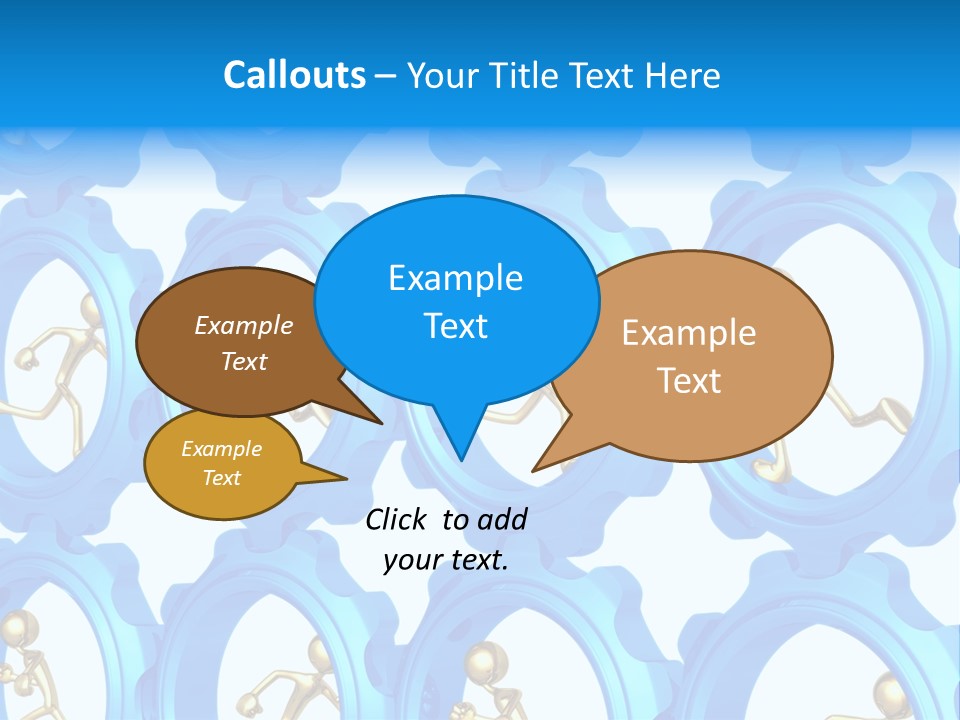 Dynamic Guys Metaphor PowerPoint Template