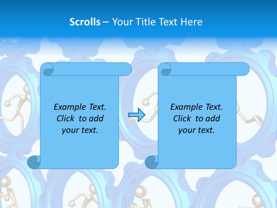 Dynamic Guys Metaphor PowerPoint Template