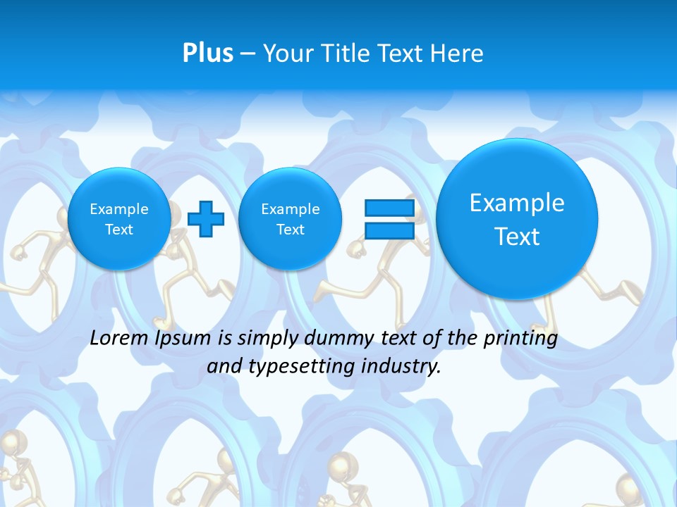 Dynamic Guys Metaphor PowerPoint Template