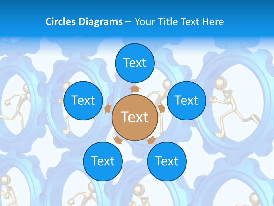 Dynamic Guys Metaphor PowerPoint Template