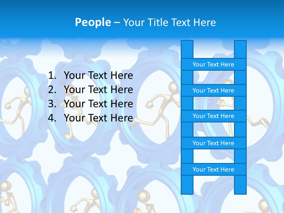 Dynamic Guys Metaphor PowerPoint Template
