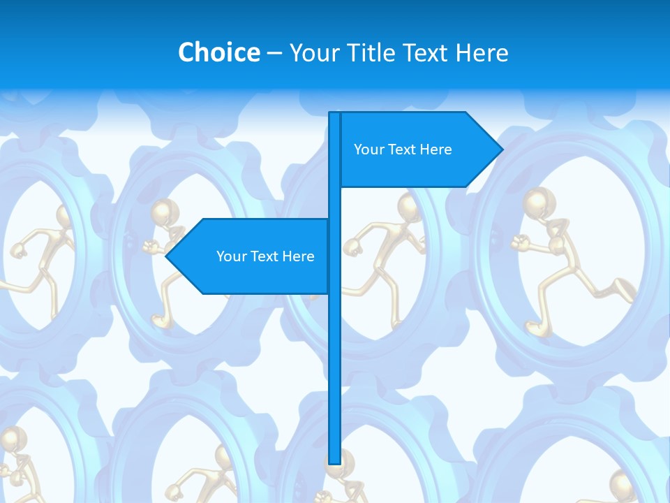 Dynamic Guys Metaphor PowerPoint Template