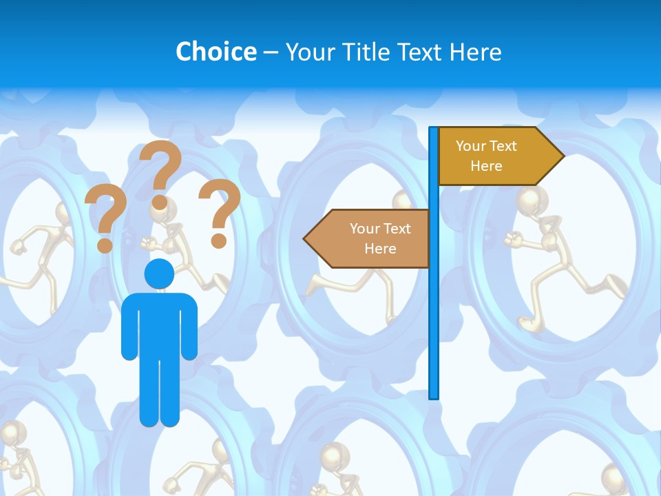 Dynamic Guys Metaphor PowerPoint Template