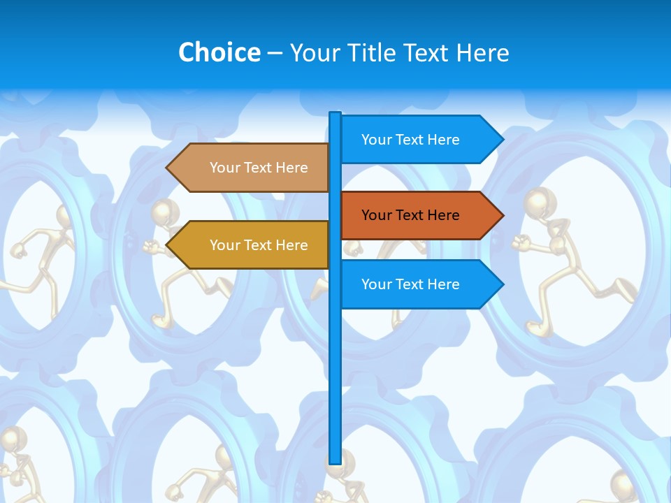 Dynamic Guys Metaphor PowerPoint Template