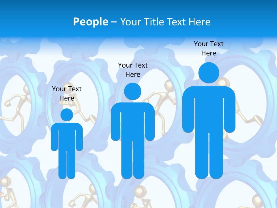 Dynamic Guys Metaphor PowerPoint Template