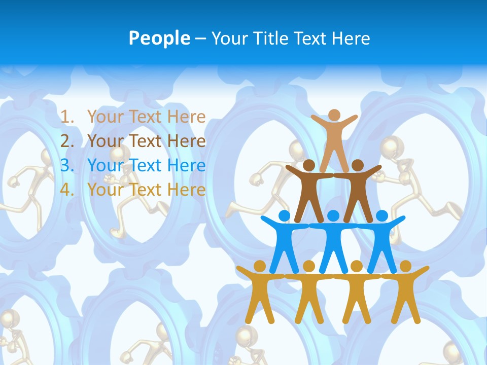 Dynamic Guys Metaphor PowerPoint Template