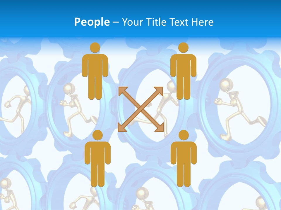 Dynamic Guys Metaphor PowerPoint Template