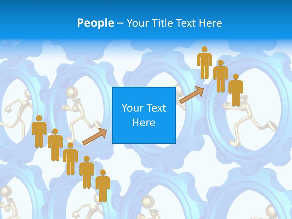 Dynamic Guys Metaphor PowerPoint Template